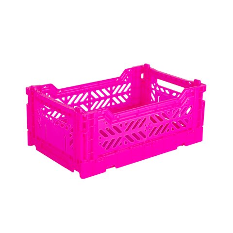 Aykasa Klappkiste, Mini 27 x 17 x 11 cm, PP, neon pink