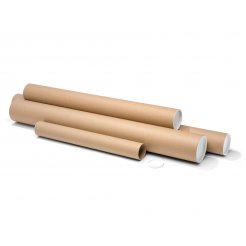 Round shipping tubes, brown
