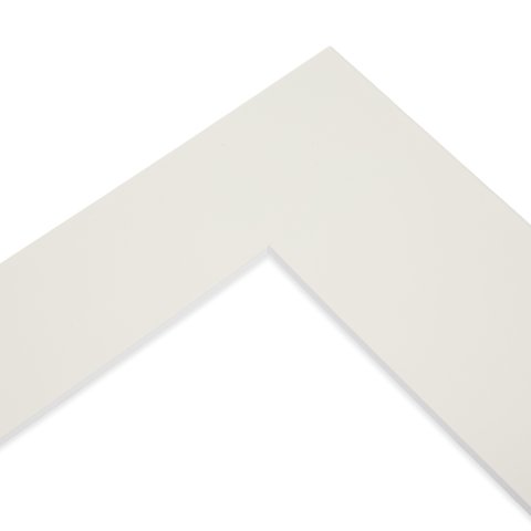 Modulor Fertigpassepartout 1,4 mm 120 x 140 (ø 75), weiß