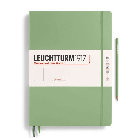Leuchtturm notebook hardcover A4+, Master Classic, blank, 235 pages, sage